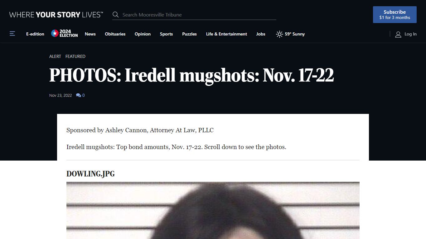 PHOTOS: Iredell mugshots: Nov. 17-22 - mooresvilletribune.com